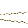 Шпильки для локонов, 50 шт, Ø0,55 х 45 мм, золотистые