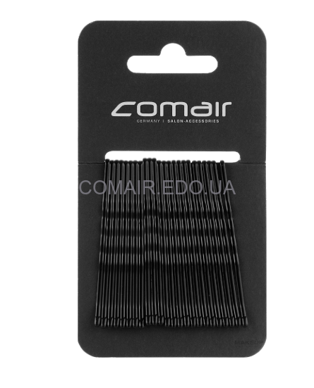 Невидимки для волосся чорні Pretty Fashion, хвилясті, 7см (24 шт.)