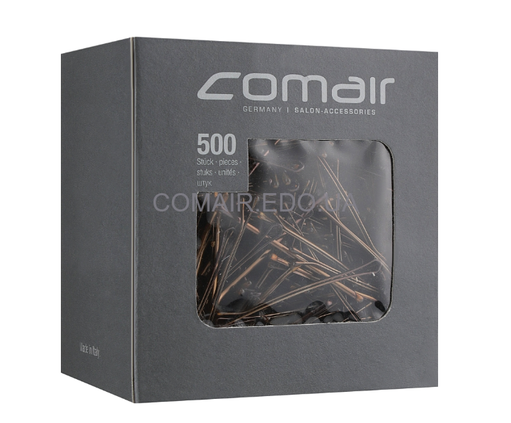 Невидимки для волосся Comair, коричневі,  5 см, 500 шт