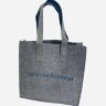 ПОДАРУНОК Брендована сумка-шопер з фетру RefectoCil, сіра