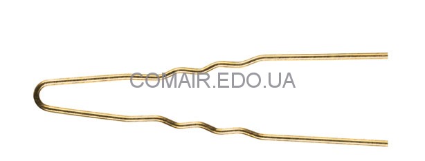 Шпильки для локонов, 50 шт, Ø1,10мм x 65 мм, золотистые 