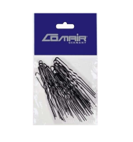 Шпильки для локонів, 50 шт, Ø 0,55 х 75 мм, чорні, хвилясті