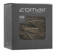 Невидимки для волосся Pretty Fashion, хвилясті, 6 см, коричневі (500 шт.)