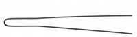 Шпильки для локонов ровные, 50 шт, Ø0,80 х 75 мм, черные