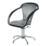 Кресло парикмахерское Sama  основа с насосом и стопорами RIF 9, чёрно-белое