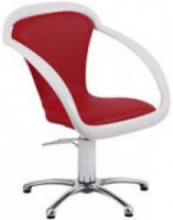 Кресло парикмахерское Sama основа с насосом и стопорами RIF 9, красно-белое