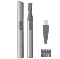 Тример для брів, волосся в носі та вухах Pencil-slim, сріблястий